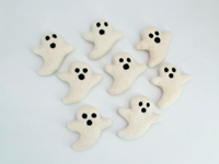 Fournitures artisanales en feutre 100% laine pour enfant, fantôme d'Halloween, fait à la main, commerce équitable, décorations de fête, livraison gratuite