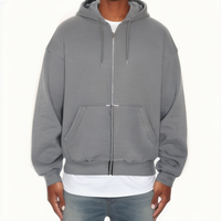 Personnalisé Français 100% Coton Terry Hoodies Surdimensionné Hommes À Capuche Broderie Épais Lourd 450 GSM Hommes Blank Hoodies & Sweatshirts