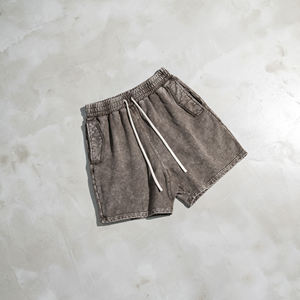 กางเกงขาสั้นผ้าบาติก380กรัมกางเกงลำลองสไตล์อเมริกันวินเทจ - Product Image 3