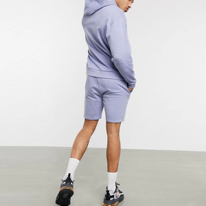 A prueba de viento Hombres Cremallera Sudadera con capucha Conjuntos cortos Liso teñido Personalizado Impermeable Unisex Sudadera con capucha Conjuntos cortos Secado rápido Sudadera con capucha Conjuntos - Product Image 2