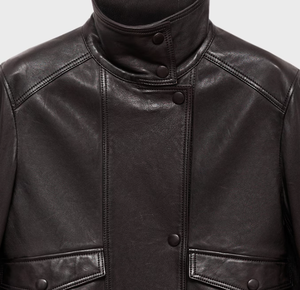 Dernier modèle de veste tendance pour femme Prix de gros Vestes tendance en cuir pour femme - Product Image 1