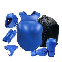Vente en gros Nouveau Style Arts Martiaux Corps Protecteur Taekwondo Poitrine Garde avec Logo Personnalisé Mousse Cuir Tête Garde Formation Sports