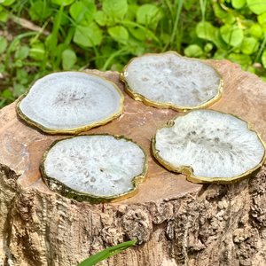 Posavasos de ágata de alta calidad directos de fábrica india, piedra natural para diseños únicos de decoración del hogar, estilo amoroso - Product Image 1