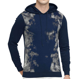 Sudaderas con capucha Tie Dye para hombre hechas a medida, ligeras, transpirables, 100% algodón, tendencia superior, sudadera superventas - Product Image 3