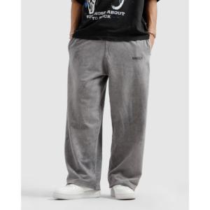 Pantalones Unisex de Corte Relajado en Gris Lavado 100% Algodón con Bordes Crudos 240 GSM - Product Image 6