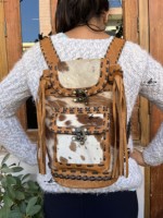Sac à dos en cuir de vache véritable de haute qualité, multi-usages, sac fait main, sac d'école unisexe, sac à dos multi-usages