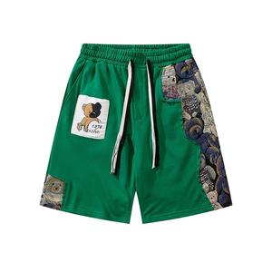 <b>Jogger</b> Sports Wash Mens <b>Shorts</b> Custom Blank Sweat <b>Short</b> Drawstring Acid Wash Raw Edgs Vintage Plain French Terry Fleece - Product Image 3