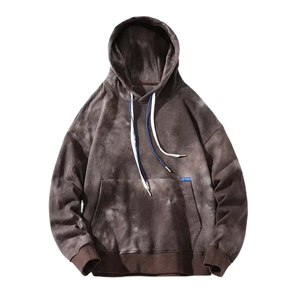 Sudadera con capucha con tinte de corbata para hombre personalizada OEM, ropa de calle transpirable de secado rápido, sudaderas con capucha con estilo personalizadas para hombre de alta calidad - Product Image 4