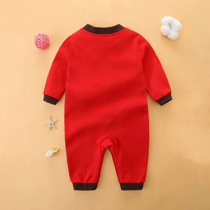 Diseño de mameluco Mono de algodón de manga larga suave y cómodo con botones Perfecto para ropa de niños para exteriores - Product Image 2
