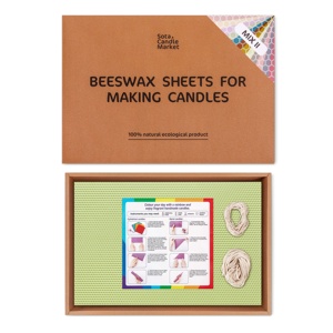Bán buôn DIY sáp ong nến làm Kit cho trẻ em Mix 2 phạm vi màu sắc của 48 + Màu sắc sang trọng sáp ong Sheets Đồ chơi giáo dục - Product Image 1