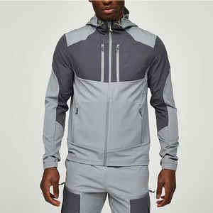 Unisex Custom Design Sports Casual Wear Tracksuit Stretchy 92% Polyester 8% Elastane Custom Reflective Logo Woven Running <b>Hoodie</b> - Product Image 1