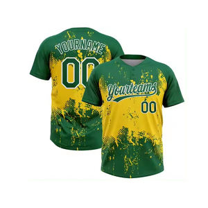 Vente en gros 2024 maillot de baseball pas cher personnalisé pour hommes vêtements de sport à deux boutons pour la Ligue mondiale masculine - Product Image 3