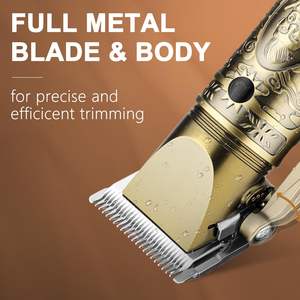 Tondeuse Électrique Professionnelle de Haute Qualité pour Barbiers – Kit de Coupe de Cheveux avec Lame en Acier Inoxydable, Batterie et Étanchéité IPX7 pour la Coiffure et la Barbe - Product Image 1