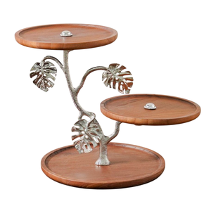 Soporte de pastel de madera de alta calidad, última encimera de cocina para el hogar, soporte para servir para bodas y fiestas de cumpleaños, venta al por mayor - Product Image 2