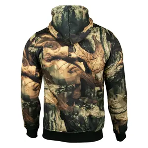 Veste de chasse polaire à capuche Challenger Camouflage avec poches Fabriquée en Turquie Vente en gros - Product Image 3