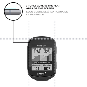ANTISHOCK การ์มิน เอดจ์ 130 พลัสฟิล์มกันรอยหน้าจอ ฝาครอบป้องกันระดับพรีเมียมสำหรับคอมพิวเตอร์จักรยานของคุณ - Product Image 4