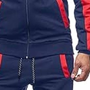 Conjuntos de chándales con capucha y cremallera para hombre, conjunto de bordado personalizado, chándal de entrenamiento físico para gimnasio para hombre subido por Dress Sports - Product Image 3