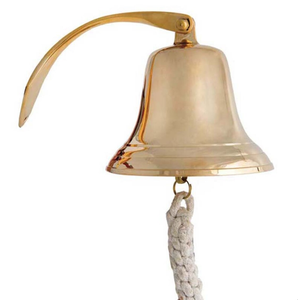 Latón pulido acabado barco campana llavero superventas Coustmized campana náutica pared Vintage decoración ancla colgante - Product Image 1