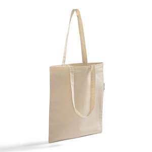 Certified Organic Cotton Canvas Tote <b>Bags</b> <b>Medium</b> Size PP Material Heat Transfer Letter Screen Recycle Advertising <b>Bag</b>-OR100 - Product Image 3