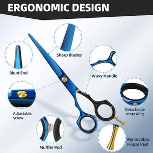 Professional Hair Cutting Scissors <b>Set</b> Hair Scissors Texturizing Shears Kit Hair Cutting Tools with <b>Barber</b> Supplies - Product Image 5