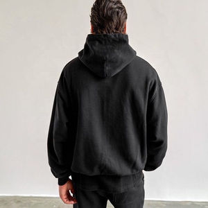 2025 nouveau automne unisexe coton hommes à capuche femmes sweat à capuche zippé Street Wear élégant noir avec Double fermeture éclair à capuche - Product Image 3