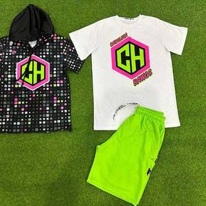 Sublimación uniformes de futbol color verde y blanco manga corta Deportes Fútbol sudaderas con capucha camisetas de fútbol - Product Image 1