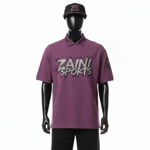 Premium Men <b>Polo</b> Shirt Soft Polyester Spandex Fabric GSM Breathable Purple <b>Sports</b> <b>Polo</b> Heat Press Custom Logo Men's <b>Polo</b> Shirt - Product Image 6