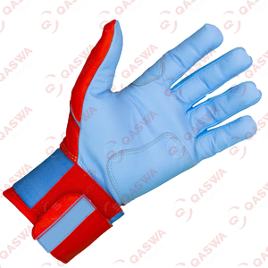 Baby Blue & Red Long Cuff Guantes de bateo de béisbol Nuevo estilo Cómodos guantes de bateo de béisbol - Product Image 2
