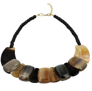 Collier corne de buffle couleur miel ambre/collier corne naturelle/bijoux corne de buffle - Product Image 2
