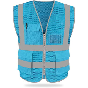 Chaleco reflectante de seguridad personalizado éxito de ventas varios tamaños Oem ropa de trabajo Construcción de equipo ropa de alta visibilidad - Product Image 1