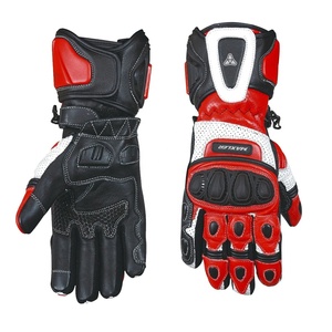 Ergonomic Classic Racing Motorcycle <b>Gloves</b> Stylish Durable Leather with Comfortable Protective Fit for Long Rides - Product Image 1