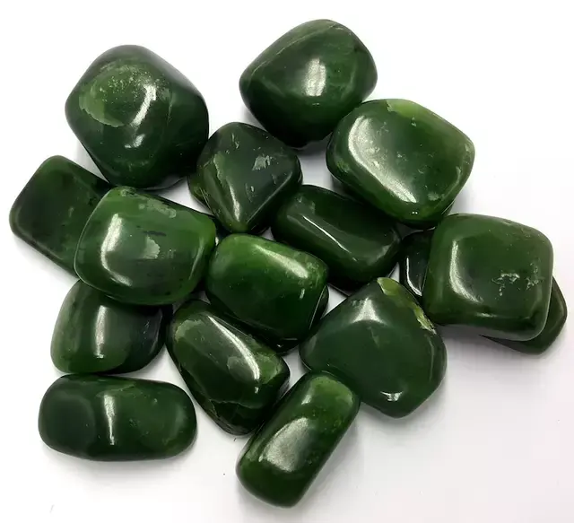 Pierre de guérison en Jade vert, cadeau d'affaires, Antique, Imitation, collection, néphrite, cristal, Art, pierre porte-bonheur