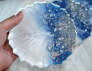 Sous-verres en bois écologiques de luxe, design Art Déco, artisanat personnalisé, cadeau de mariage ou de pendaison de crémaillère pour maison neuve ou appartement - Product Image 3