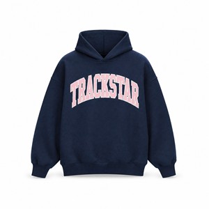 เสื้อฮู้ดดี้พรีเมียม Trackstar โลโก้ปัก ทรงโอเวอร์ไซส์ ยูนิเซ็กส์ ผ้าฟลีซหนานุ่ม สวมใส่สบาย สไตล์ลำลอง/สตรีทแวร์  ขนาดสั่งทำได้  ชุดกีฬา ขายส่ง TS-HD-095 - Product Image 1