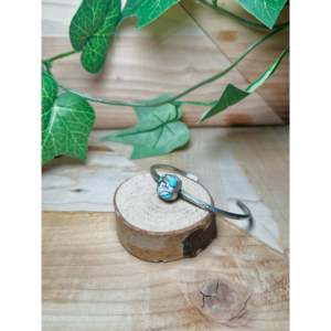 Navajo Handmade Cotton Candy Turquoise & Sterling <b>Silver</b> <b>Cuff</b> <b>Bracelet</b> Cultural Collectible Jewelry - Product Image 3