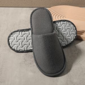 गहरे भूरे रंग के डिस्पोजेबल चप्पल विरोधी पर्ची बंद पैर की अंगुली आरामदायक सांस लेने योग्य एवा चारपाई होटल यात्रा से कोरल फ्लेक्स कपास - Product Image 3