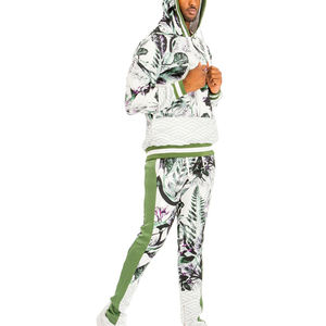 Ensemble de survêtement 2 pièces personnalisé avec logo, pantalon évasé et sweat à capuche en polaire respirante polyester/coton, style streetwear décontracté pour l'hiver - Product Image 4