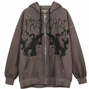 Logo personnalisé 450GSM Sweat à capuche uni unisexe en coton avec fermeture éclair pour hommes Sweats à capuche surdimensionnés vierges pour hommes - Product Image 1