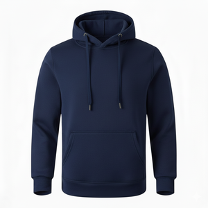 Sudadera con capucha de algodón de Color sólido transpirable cálido para hombre, ropa de calle esencial para invierno, Sudadera con capucha sólida de algodón para hombre, moda callejera - Product Image 5