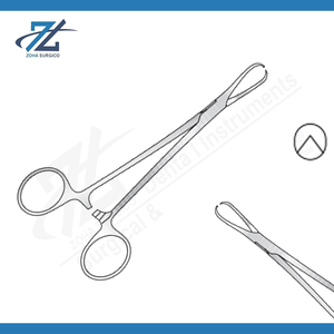 Producto de alta calidad Shaw Tissue Forceps Box Joint 1-2 dientes, 178mm de largo Fabricación de acero inoxidable quirúrgico en Pakistán - Product Image 2