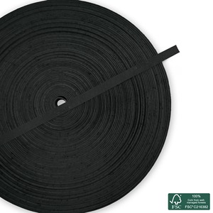 Cordón de corcho plano gris oscuro superior - Product Image 2