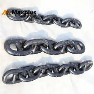 Corrosion Resistance Grade U3 Black Painted Stud Link Anchor Chain For Marine Mooring