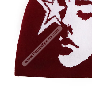 New Arrival Custom Jacquard <b>Beanies</b> Quick Dry 100% Cotton Top Manufacturer Embroidered <b>Beanies</b> - Product Image 3