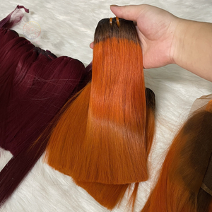 Paquets de cheveux humains droits en os de luxe vendeur de cheveux droits soyeux et doublement étirés paquets de cheveux raides en os brut vietnamien vierge - Product Image 5