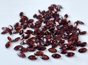 โกเมนสีแดงธรรมชาติขนาด6X12มม. คุณภาพสูง-โกเมนเหลี่ยมเพชรพลอย AAA - Product Image 2