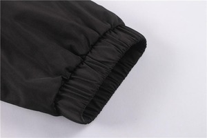 Trabajador de lona de alta resistencia forrado al aire libre a prueba de viento de un solo pecho adecuado cuello vuelto chaquetas casuales hombres trabajo - Product Image 6