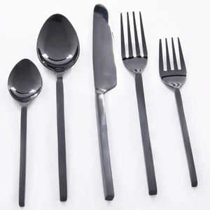 Ensemble de couverts en acier inoxydable à miroir avec poignée de travail MOP d'Inde idéal pour les ustensiles de cuisine d'hôtel et de service - Product Image 3