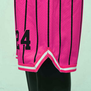 Summer Breathable Double Layer Sublimation 100% Polyester Jogger Gym Blank Men's Basketball Custom Mesh Shorts for Men - Product Image 6