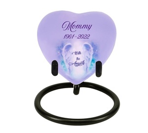 ของชำร่วยรูปหัวใจเทวดาโกศแบบตั้งได้ทำจากโลหะโกศของมนุษย์ดีไซน์ใหม่ - Product Image 1