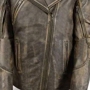 Nouvelle veste de moto élégante pour l'hiver, course, col montant, broderie, logo frontal, motif de lettres - Fabriqué au Pakistan, haute qualité - Product Image 4